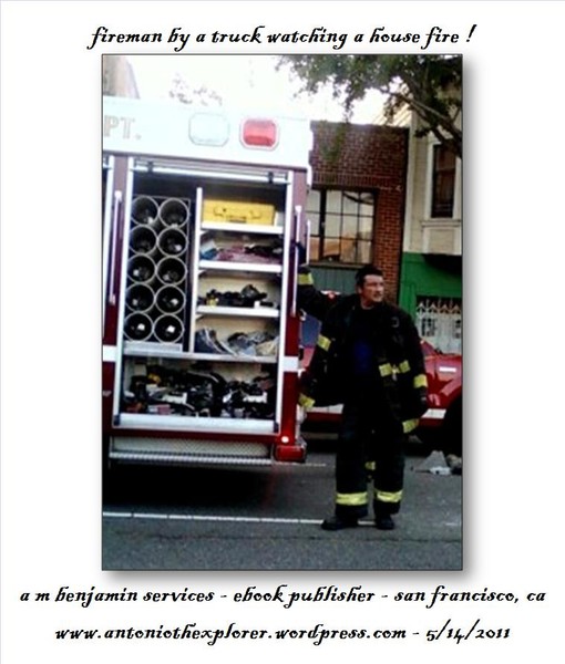 fireman watching a fire