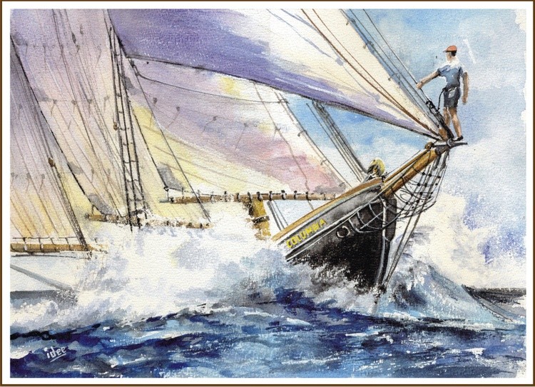 Through the waves