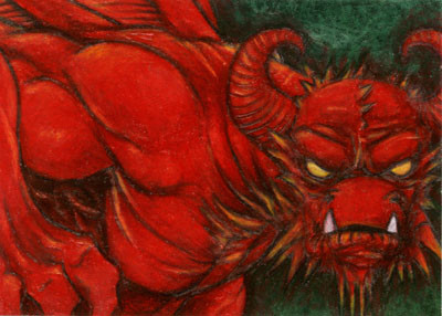 Card - Fire Dragon - SOLD