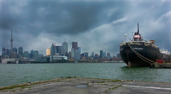 Toronto Skyline. Gloomy.