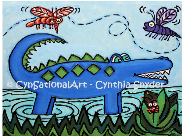 Hungry Blue Gator