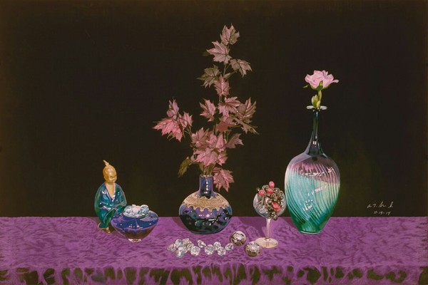 Juxtaposed With Violet Completed