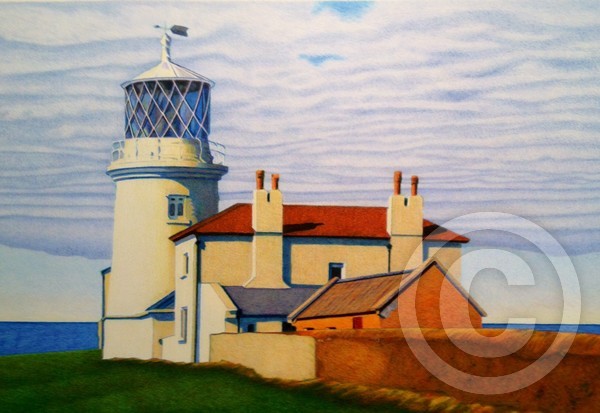 Evening sun on a lighthouse