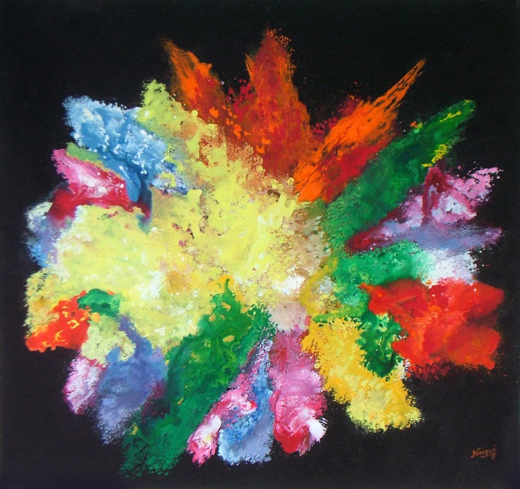 Cosmic Inspiration- Original  Acrylic Painting