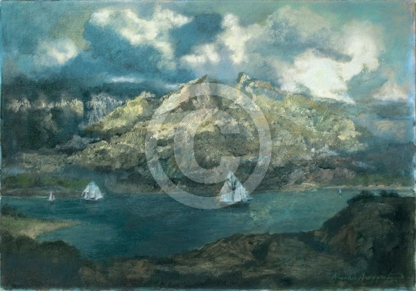 Bucht 50x35 oil on canvas