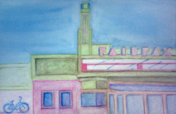 Fairfax Theatre Watercolor