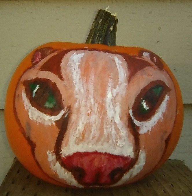 Cat Pumpkin Painting