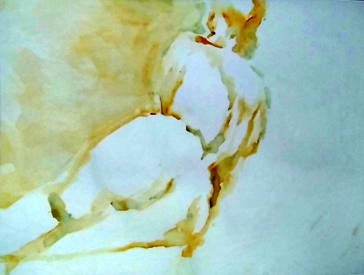 Prudence Reclining Watercolor