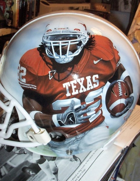 Cedric Benson U.T. helmet
