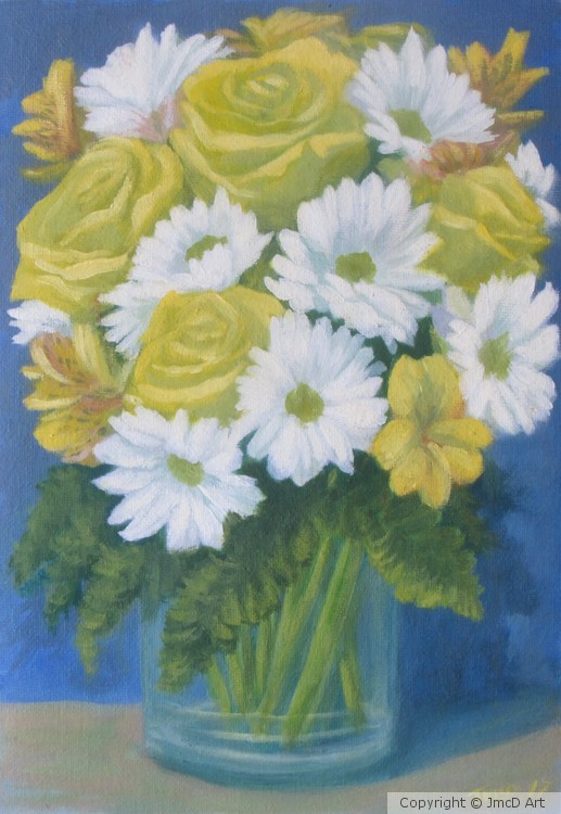 Still life V Yellow roses