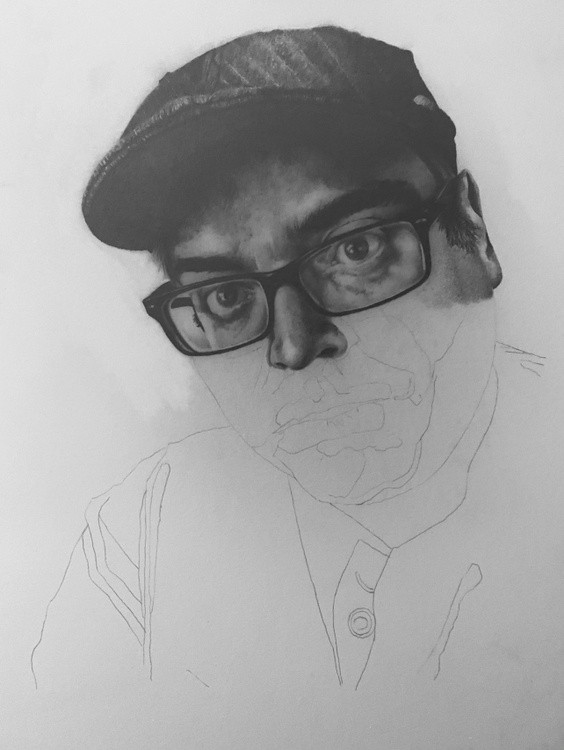 The Tramp (A Self Portrait) WIP 5