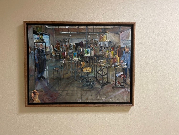 Evangel University Painting Studio: Painting from life