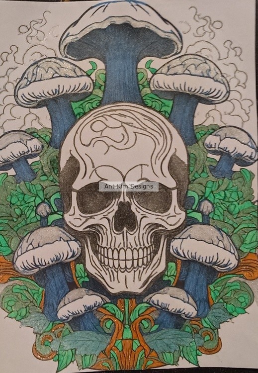 Skull of Mushrooms