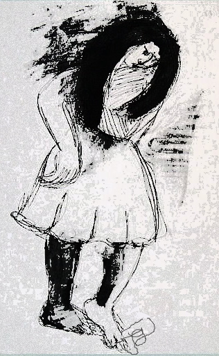 Black and White Lady