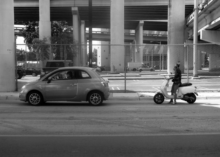 Fiat and Scooter