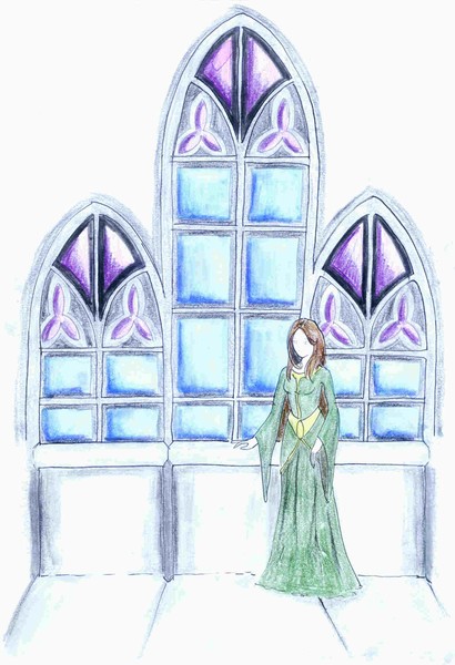 Woman/gothic window