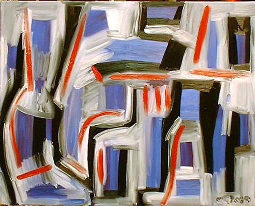 blue gray and red 