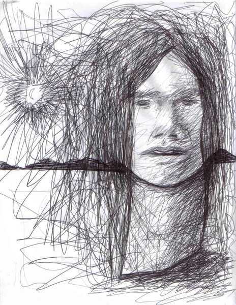 portrait in a tower