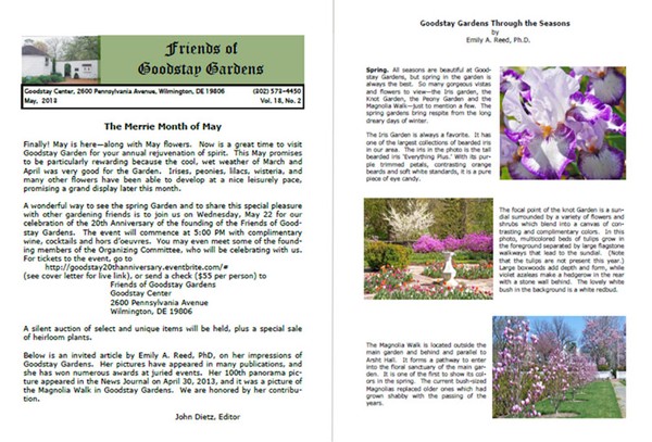 Friends of Goodstay Gardens Newsletter
