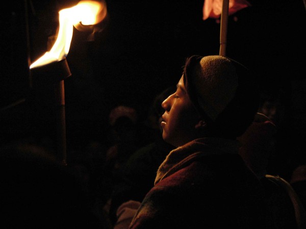 Boy in the night, Cusco, Peru