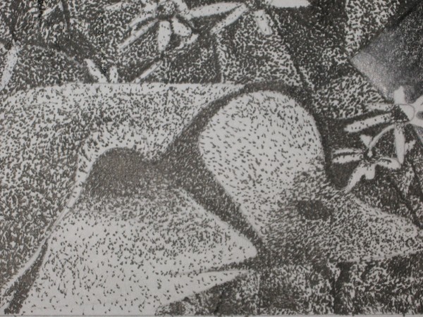Pointillism duck