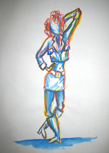 watercolor woman 1