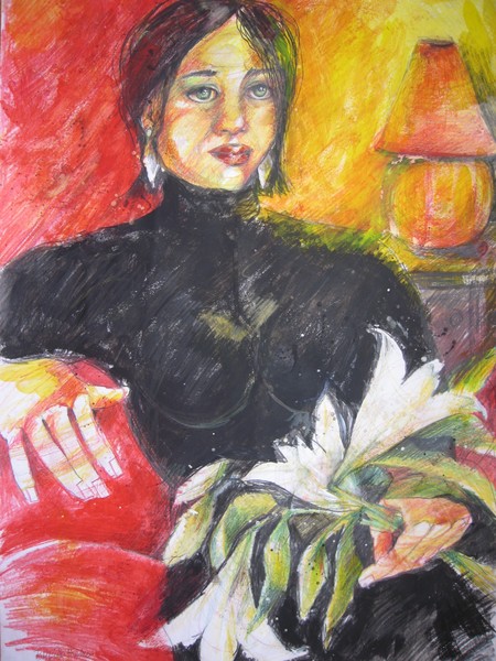 GIRL HOLDING HER FAVOURITE FLOWER