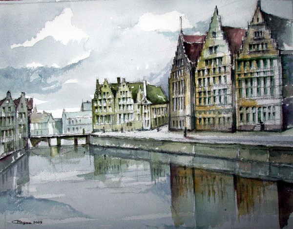 Graslei in Ghent