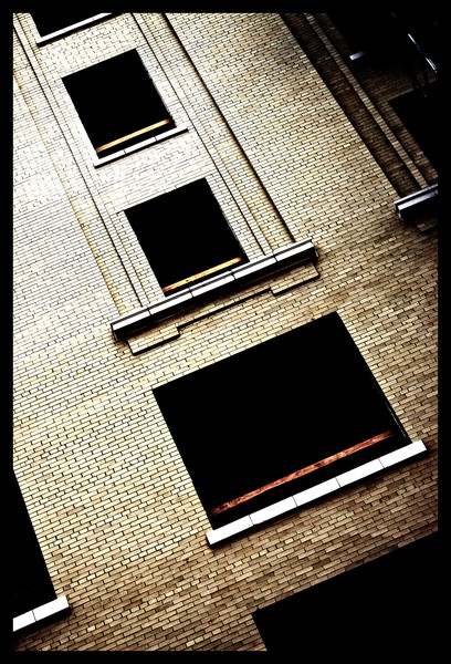 slanted windows