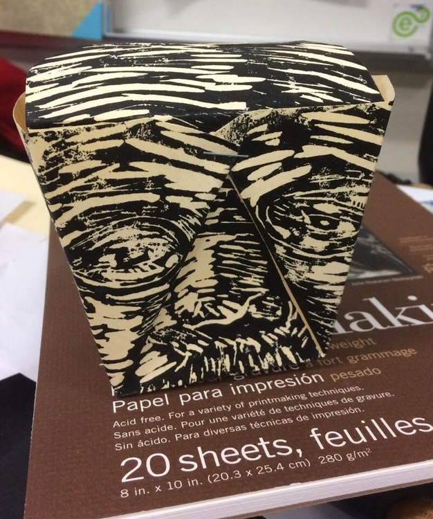 You Are What You Eat (front view)/Linocut/2018
