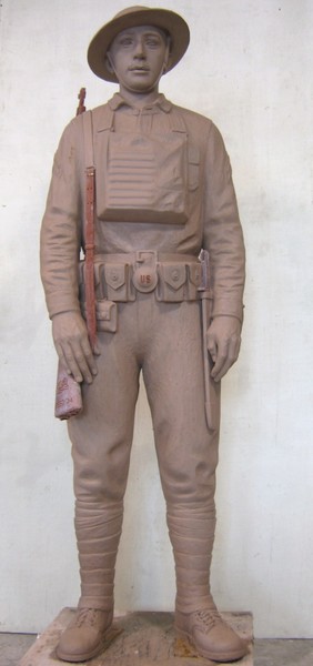  World war one Soldier ANM University, Texas. USA