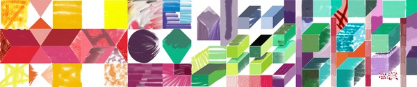 Coloured Perspective shapes