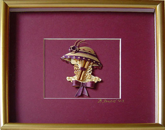 Ladies with hats IV - straw