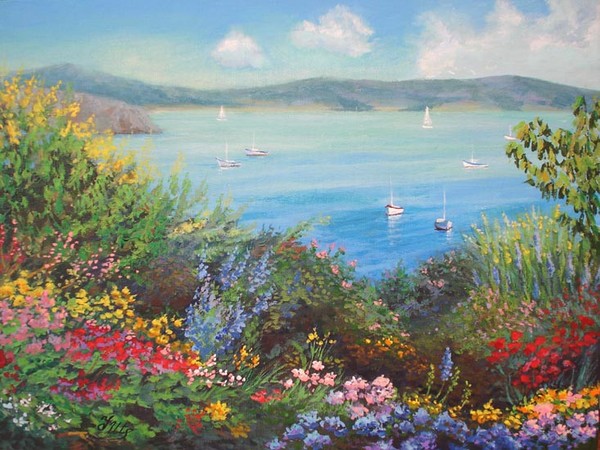 Flower garden.