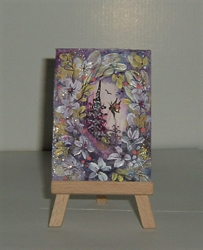mixed media miniature painting
