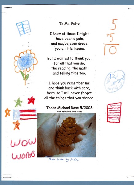 Poem to Teacher