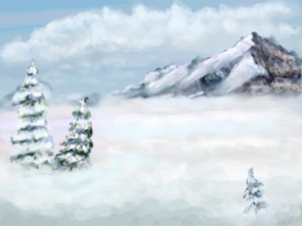 In the clouds