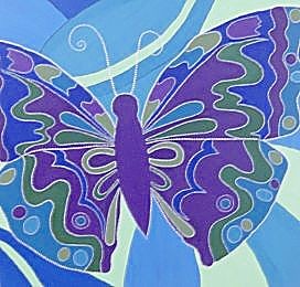 Butterfly blue