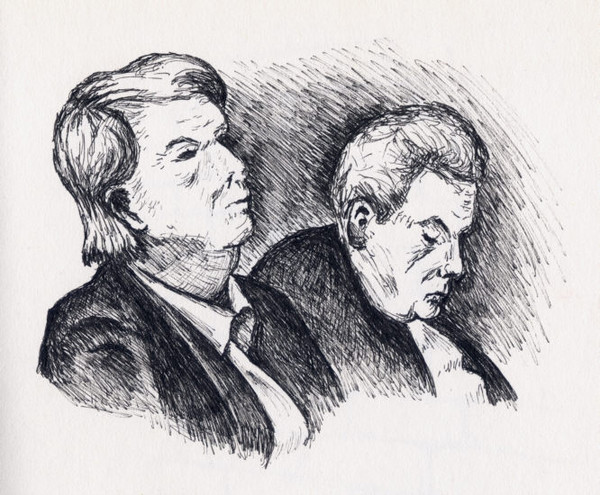 Two people in the Train