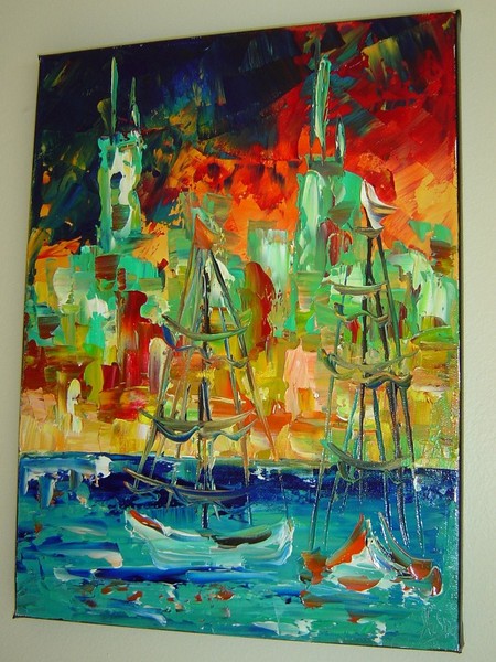 Original oil painting by Eugenia Abramson