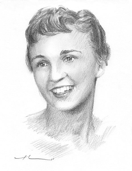 starlett pencil portrait