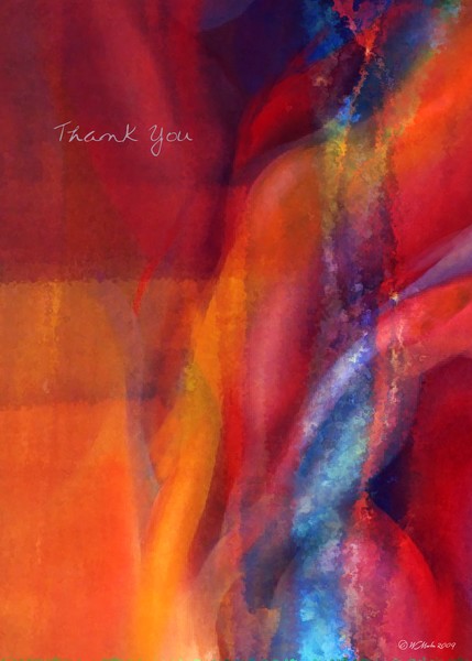 Dance of Colors- Thank you card