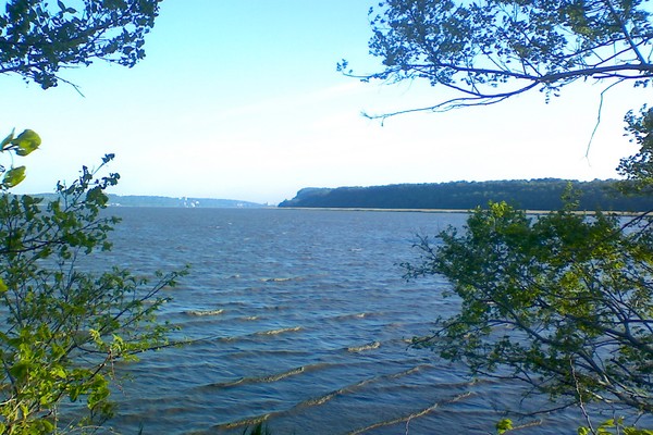 Tallman Mountain as seen from Piermont Pier