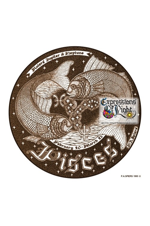 ExpoLight-Graphic-Arts-Zodiac-1993-0012-Pisces (Pen-&-Ink-Sepia-SP)
