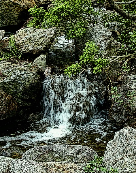 Waterfall Sketch