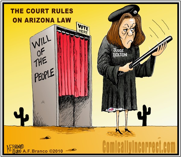 Judge Bolton Arizona Ruling (Cartoon)