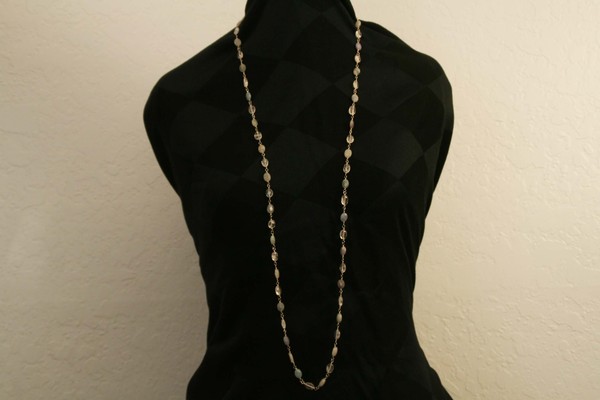 Blue and Crystal Quartz necklace