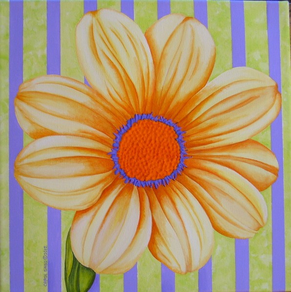 Stripes~Dahlia III