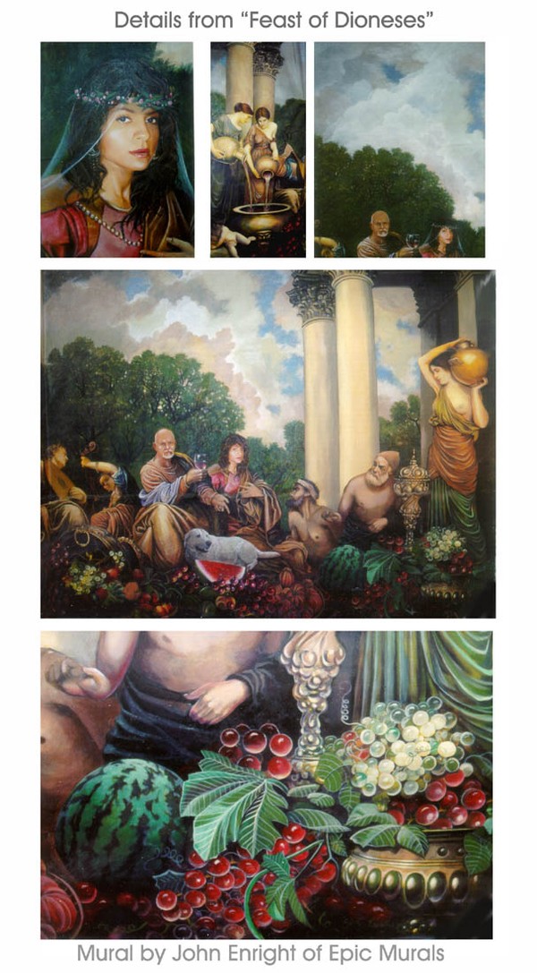 Feast of Dioneses Mural by John Enright