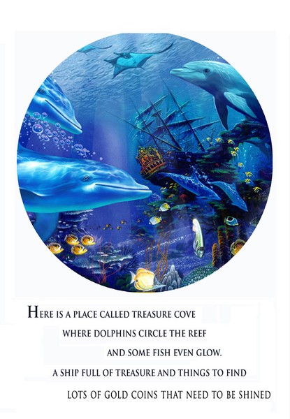 Dolphin Treasure pages 3, 4